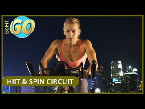 HIIT & Spin Circuit Workout for Fat Loss: 20 Min- BeFiT GO